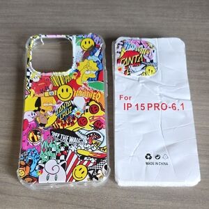 Case Phone Case for IP 15 PRO-6.1 Off The Wall, Simpsons, Thrasher